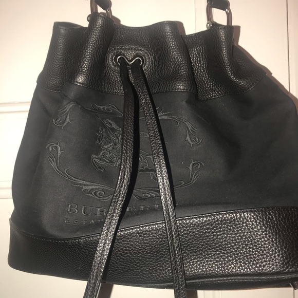 Authenticated Burberry black leather bag - Picture 10 of 11